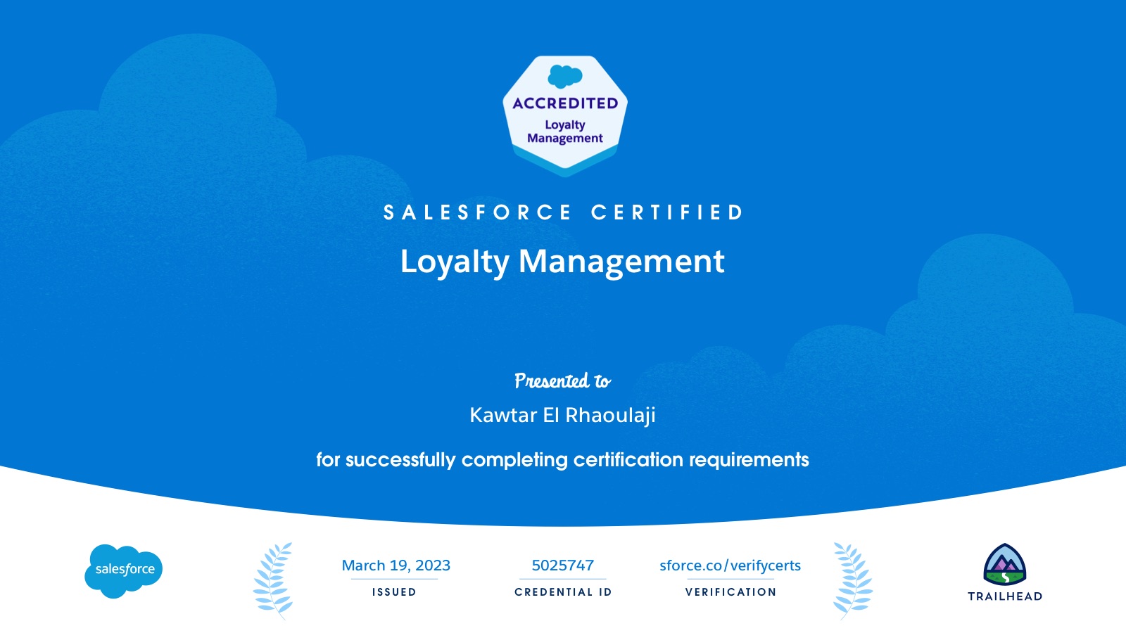 Salesforce Loyalty Management certification